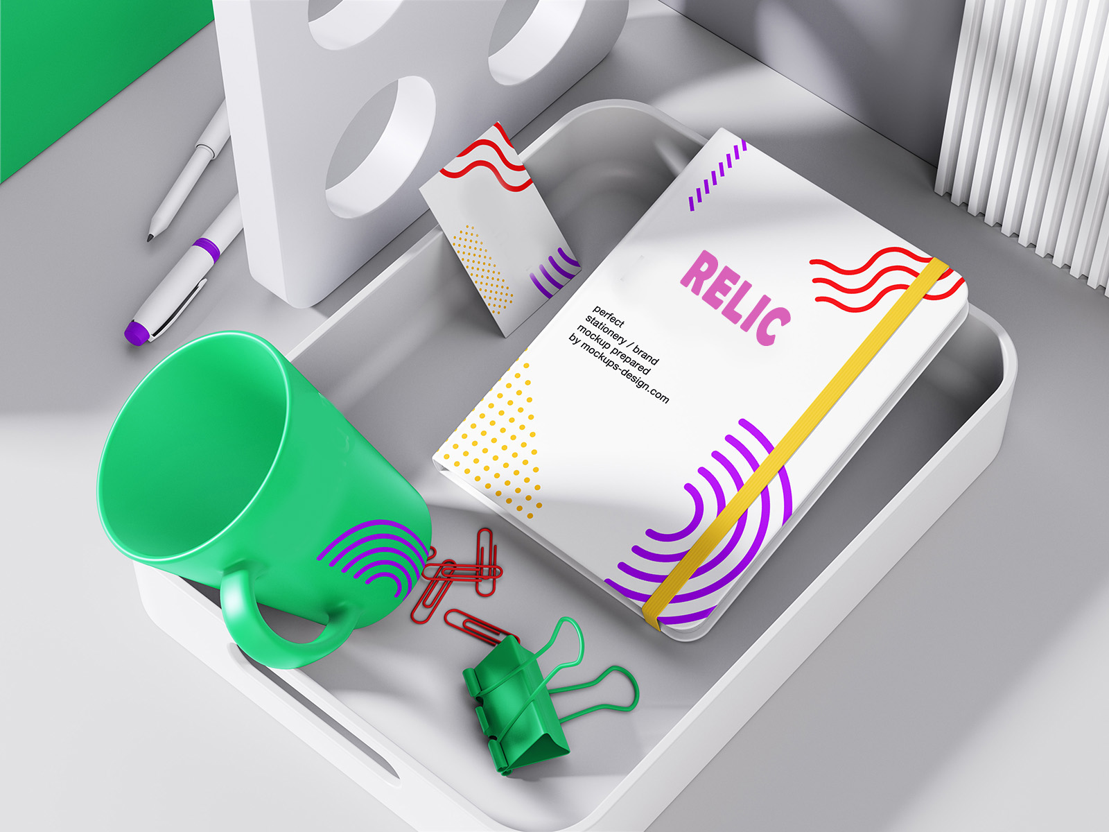 Relic Edge Branding - some branded items of Relic Casa